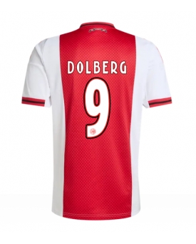 Billige Fotballdrakt Ajax Kasper Dolberg #9 Replika Hjemmedrakt 2025-26 Kortermet Billige Fotballdrakt Ajax Kasper Dolberg #9 Replika Hjemmedrakt 2025-26 Kortermet
